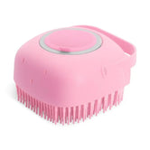 Pet Shampoo Brush – Soft Silicone Grooming Scrubber for Dogs and Cats