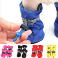 Load image into Gallery viewer, Waterproof Dog Shoes – 4Pcs Anti-Slip Pet Booties for Small Dogs and Cats
