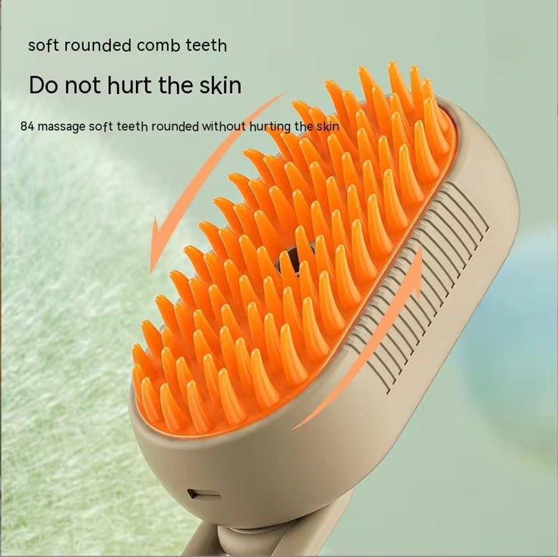 Pet Electric Spray Comb – One-Key Spray Hair Removal & Massage Brush for Cats and Dogs