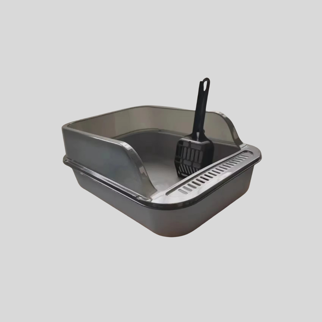 EcoCat Litter Set: Large, Thickened Litter Box with High Fence & Scoop