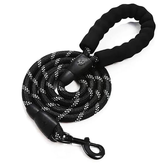 Heavy-Duty Reflective Dog Leash for All Sizes – Strong, Durable Leash for Big, Medium, and Small Dogs