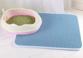 Double Layer Cat Litter Mat – Waterproof and Washable Litter Box Pad