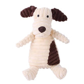 Plush Dog Toy Animals – Bite-Resistant Squeaky Toys for Small and Large Dogs