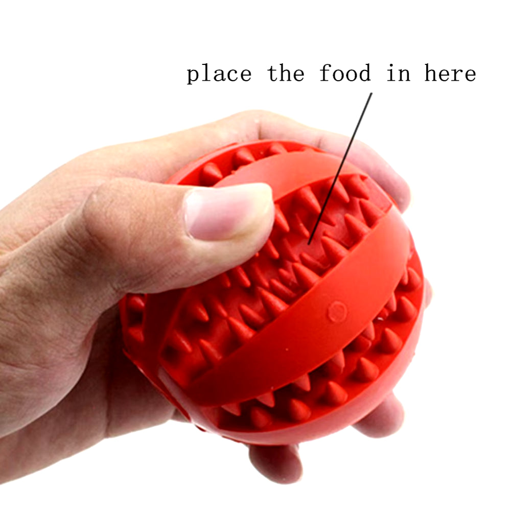 Bite-Resistant Dog Toy Ball – Interactive Treat Feeder for Puppy Training & Dental Health