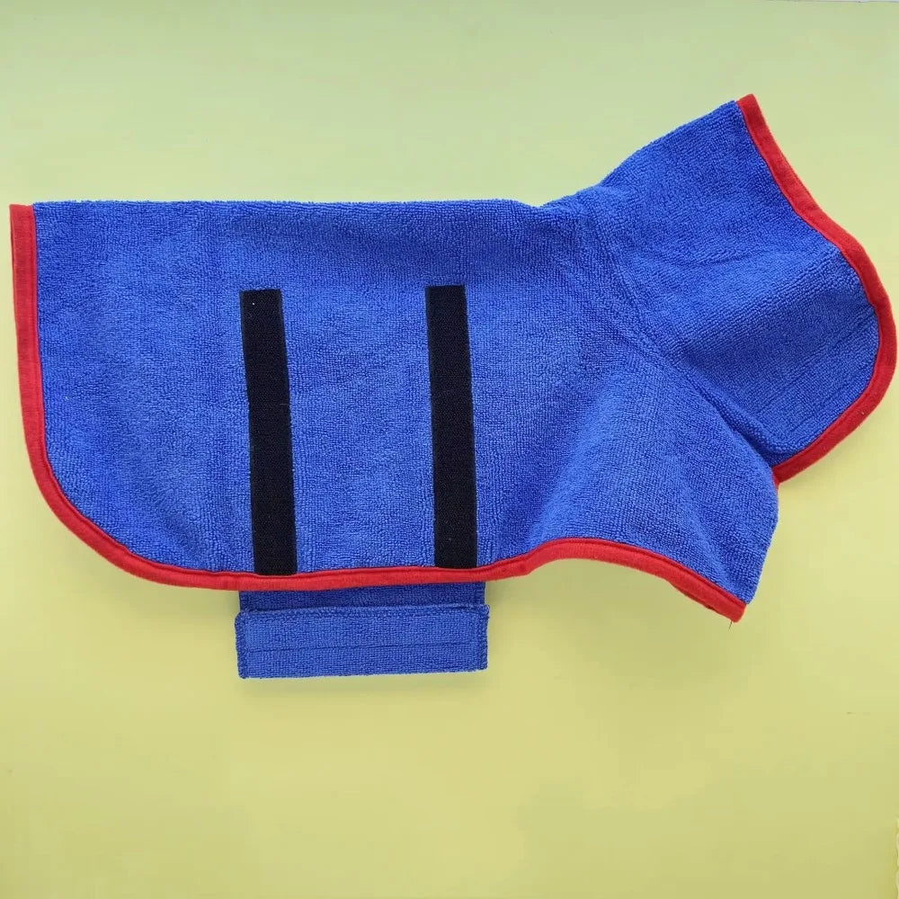 QuickDry Pet Bathrobe: Super Absorbent Dog Towel for Fast Drying – Small to Large Breeds