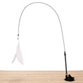 Bild in Galerie-Betrachter laden, Cat Feather Teaser Toy – Interactive Wand with Bell and Suction Cup for Playful Cats
