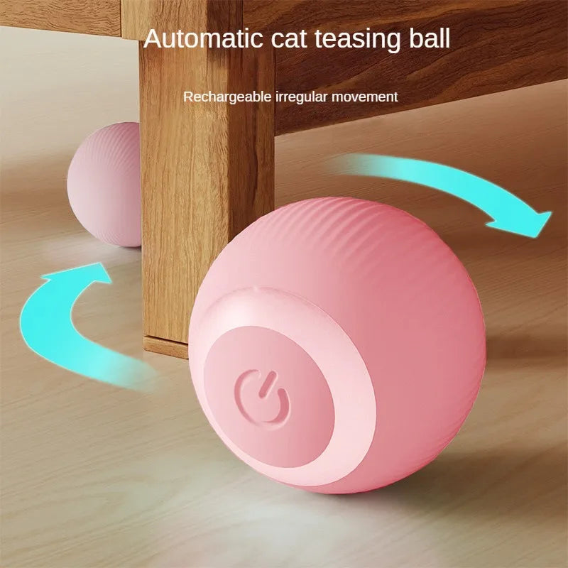 Rechargeable Automatic Cat Toy Ball – Interactive Rolling Electric Ball for Cats