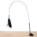 Bild in Galerie-Betrachter laden, Cat Feather Teaser Toy – Interactive Wand with Bell and Suction Cup for Playful Cats
