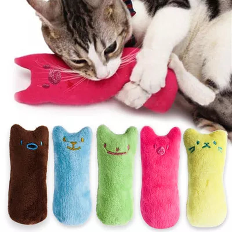 Teeth Grinding Cat Toys – Catnip-Infused Plush Toys for Interactive Play and Biting