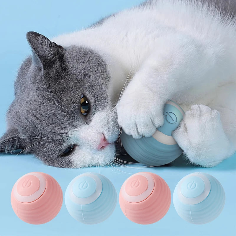 Rechargeable Automatic Cat Toy Ball – Interactive Rolling Electric Ball for Cats