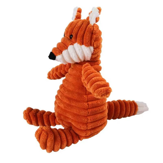 Plush Dog Toy Animals – Bite-Resistant Squeaky Toys for Small and Large Dogs